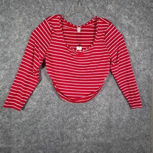 Curvzy NWT Women's 2 Piece Set Red/Black Size 2XL